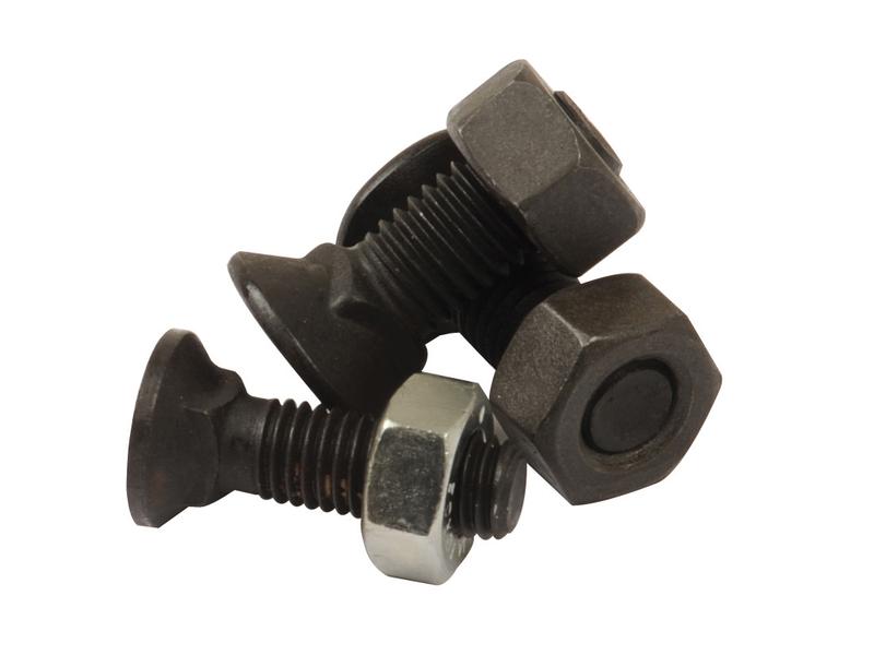 Round Countersunk Square Hex Bolt & Nut (TFCC) - M14 x 45mm, Tensile strength 8.8 Image 1