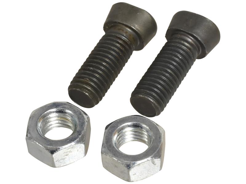 Conical Head Bolt 2 Flats With Nut (TC2M) - M12x37mm, Tensile strength 12.9