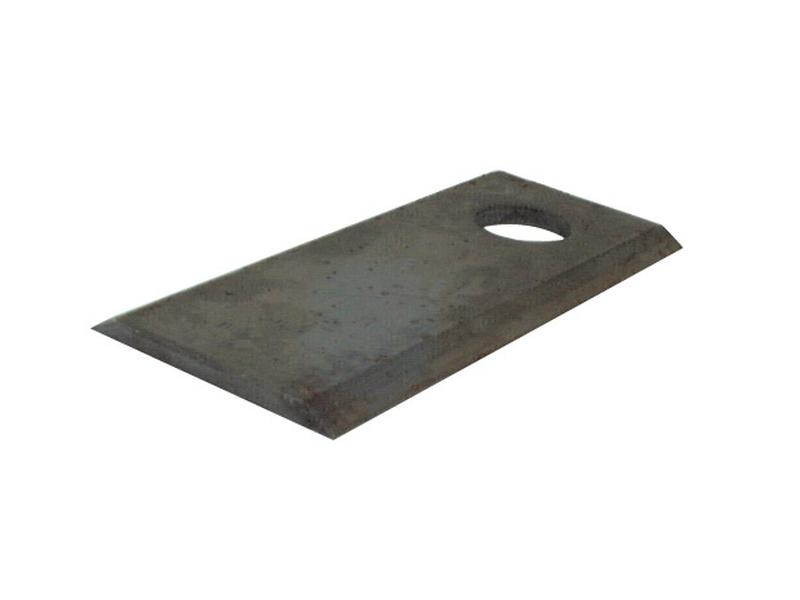 Mower Blade - Flat blade, top edges sharp -  102 x 45x4mm - Hole Ø17mm  - RH & LH -  Replacement for Reese/UFO