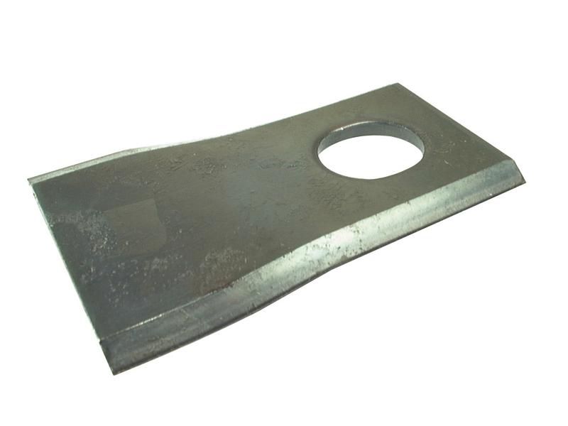 Mower Blade - Twisted blade, top edge sharp & parallel -  92 x 50x4mm - Hole Ø20.5mm  - LH -  Replacement for JF, Stoll