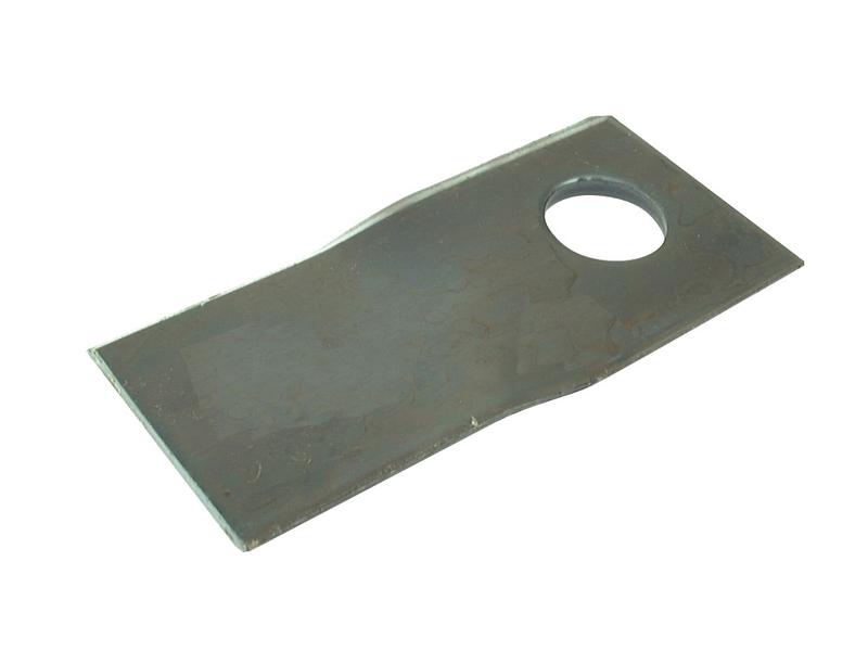 Mower Blade - Twisted blade, top edge sharp & parallel -  96 x 48x4mm - Hole Ø19mm  - RH -  Replacement for Claas, Krone