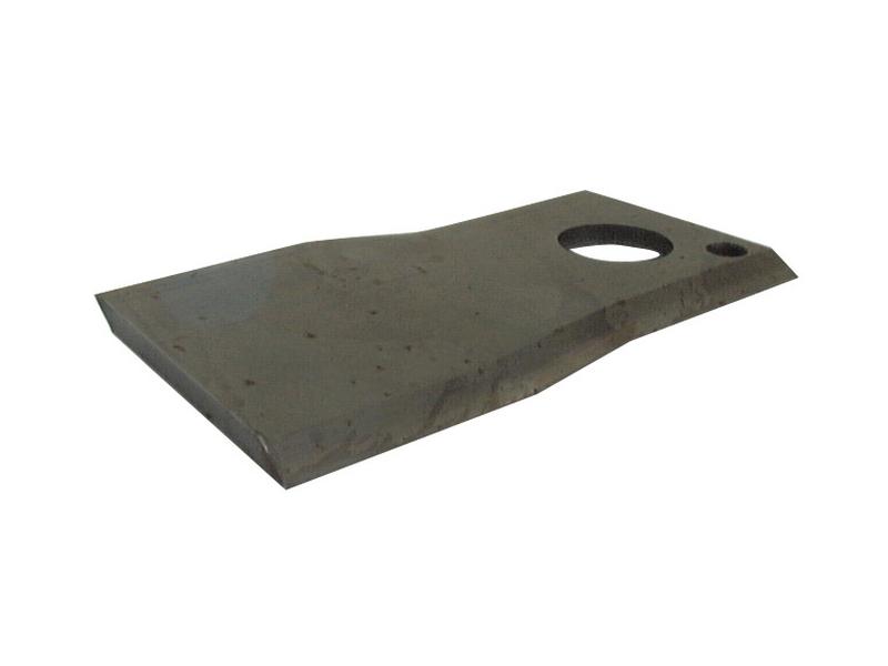 Mower Blade - Twisted blade, top edge sharp & parallel -  107 x 48x4mm - Hole Ø18.5mm  - LH -  Replacement for Vicon, Kuhn