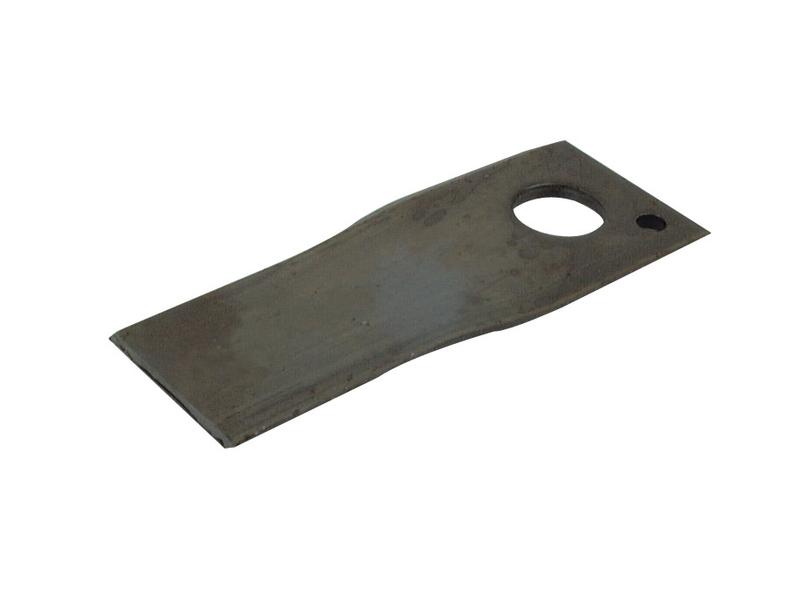Mower Blade - Twisted blade, top edge sharp & parallel -  107 x 48x4mm - Hole Ø18.5mm  - RH -  Replacement for Vicon