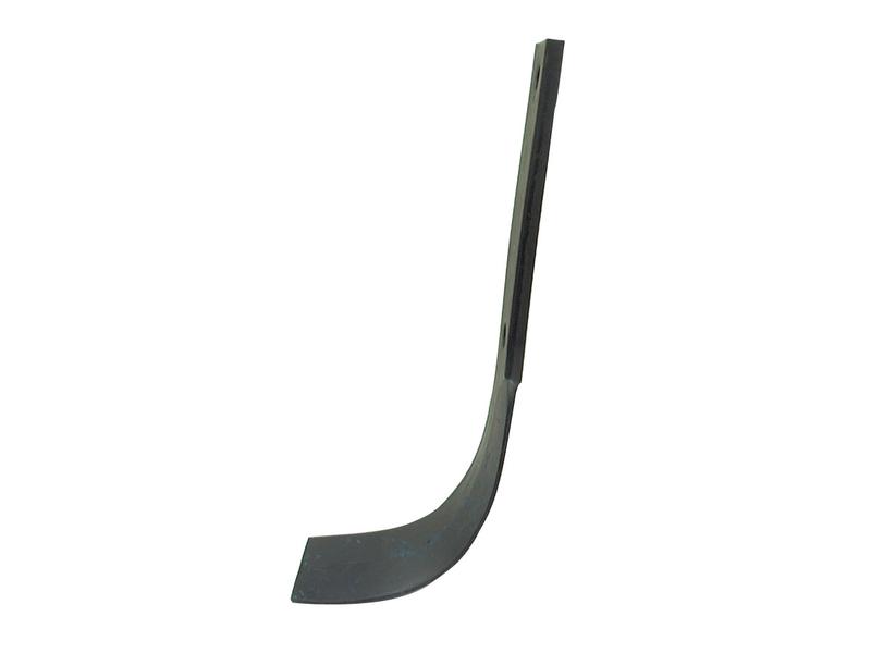 Rotavator Blade Curved LH 40x8mm Height: 265mm. Hole centres: 115mm. Hole Ø: 11.5mm. Replacement for Dowdeswell, Howard