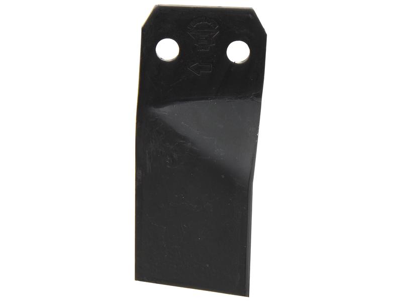 Rotavator Blade Twisted RH 80x8mm Height:  Hole centres: 44mm. Hole Ø: 14.5mm. Replacement for Maschio