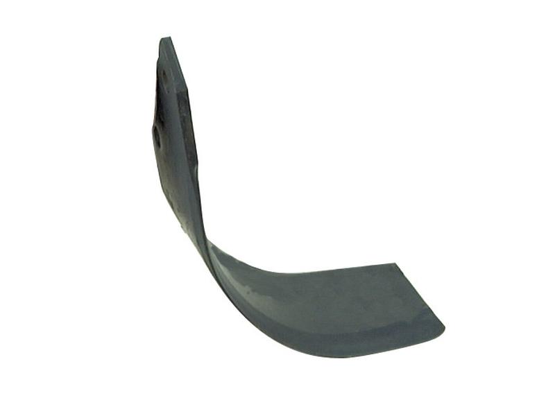 Rotavator Blade Curved RH 80x6mm Height: 180mm. Hole centres: 57mm. Hole Ø: 11.5mm. Replacement for Dowdeswell