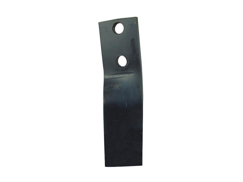 Rotavator Blade Twisted LH 50x12mm Height: 230mm. Hole centres: 50mm. Hole Ø: 16.5mm. Replacement for Howard
