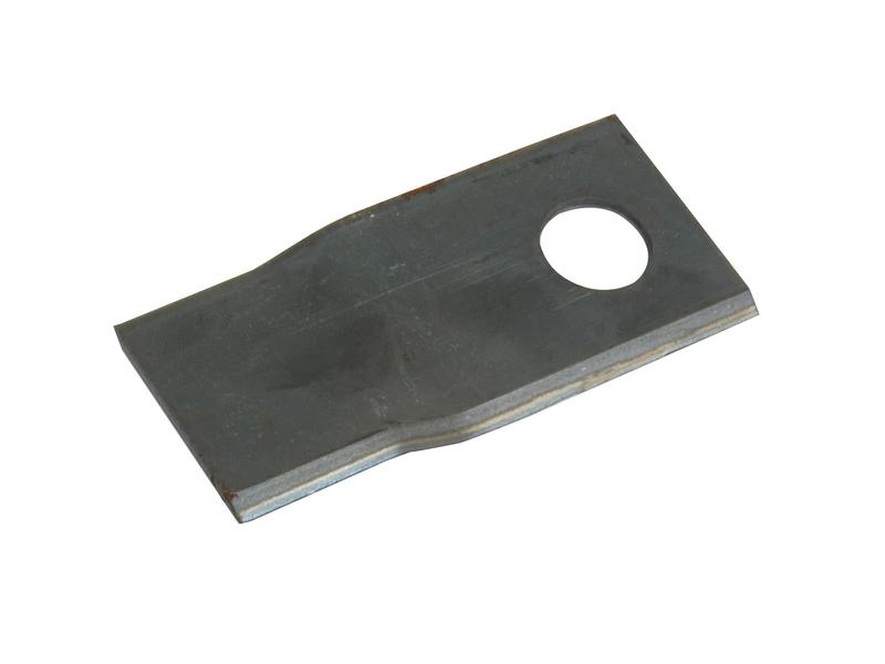 Mower Blade - Twisted blade, bottom edge sharp & parallel -  100 x 48x3mm - Hole Ø19mm  - RH -  Replacement for Claas, Pottinger