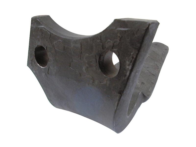 Power Harrow Blade 100x18x330mm LH. Hole centres: 70mm. Hole Ø 17.5mm. Replacement for Rabewerk.
