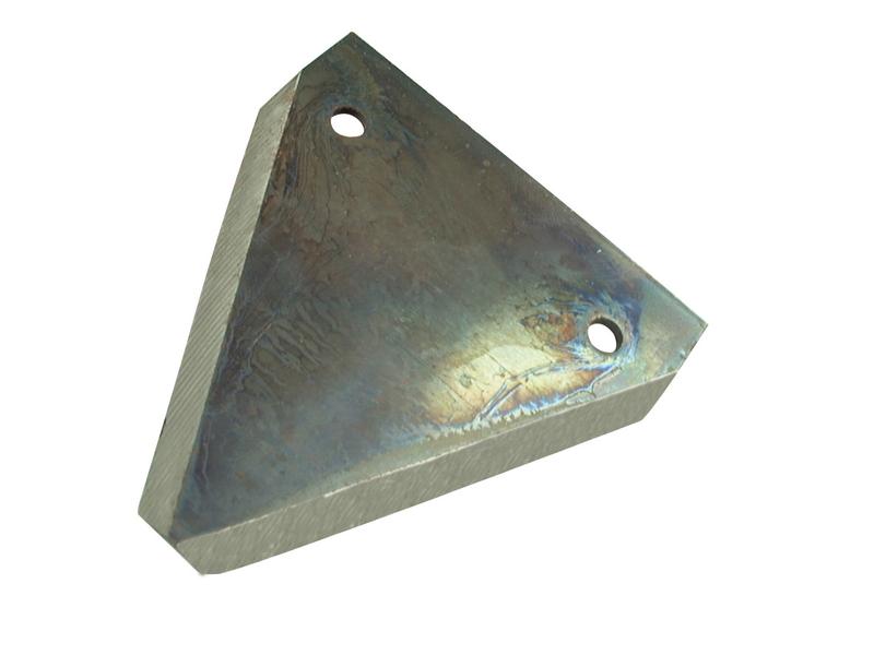 Knife section - Smooth -  80x76x2mm -  Hole Ø5.5mm -  Hole centres  51mm - Replacement forClaas
