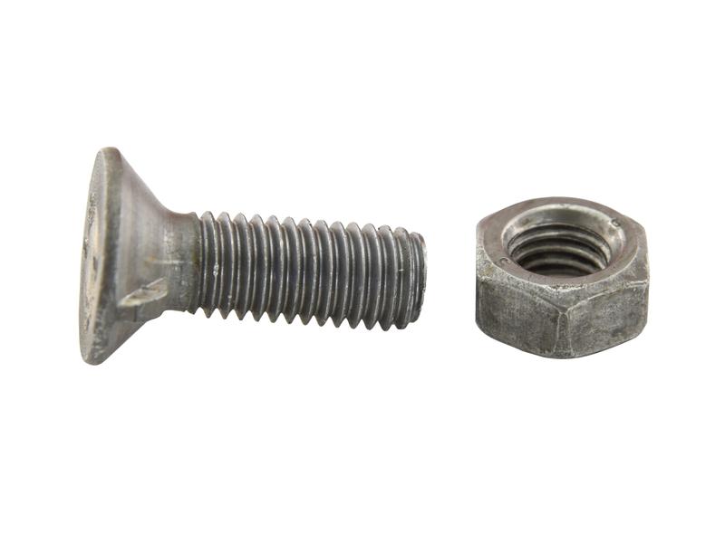 Countersunk Head Bolt 2 Nibs With Nut (TF2E) M14 x 45mm, Tensile
