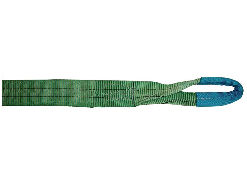 Platte Hijsband Met 2 Lussen 2 Ton Groen L1.5M B: 60mm MC60
