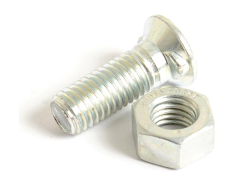 Countersunk Head Bolt 2 Nibs With Nut (TF2E) M12 x 35mm, Tensile