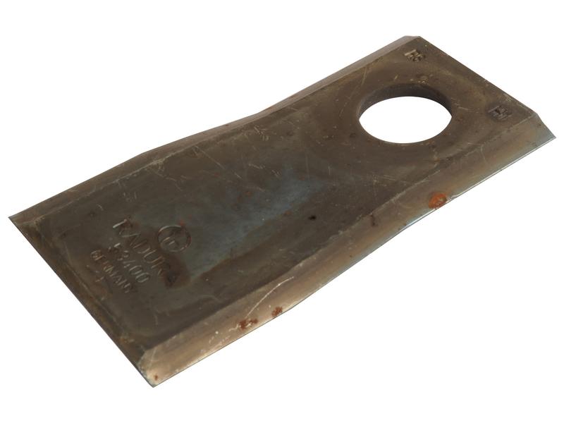 Mower Blade - Twisted blade, top edge sharp -  105 x 47x4mm - Hole &Oslash;20.5mm  - LH -  Replacement for Kuhn - S.79520