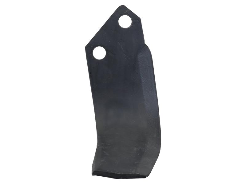 Rotavator Blade Curved LH 60x6mm Height: 164mm. Hole centres: 40mm. Hole Ø: 12.5mm. Replacement for Celli Image 1