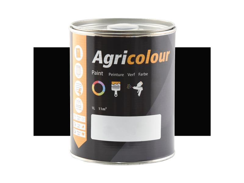 Paint - Agricolour - Matt Black, Matt 1 ltr(s) Tin