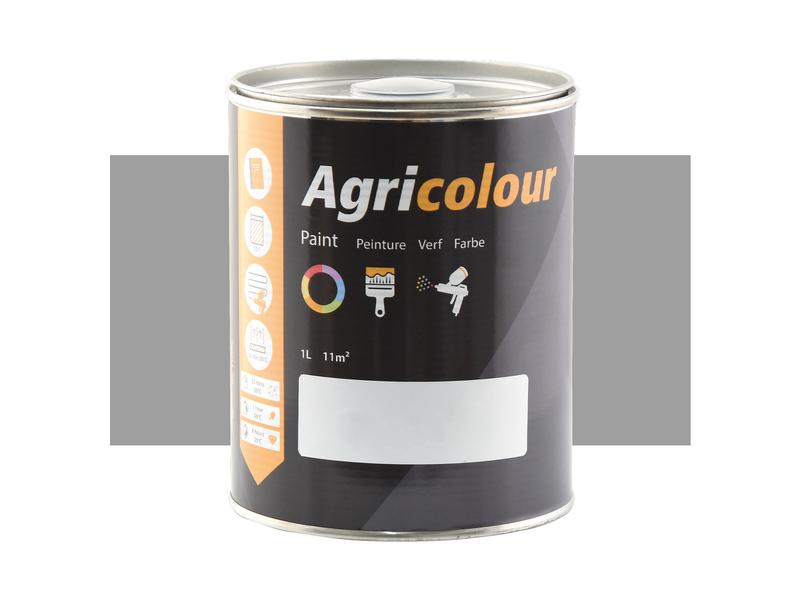 Maali- Agricolour - Metallinen tummanharmaa, Metallinen 1 litraa Purkki