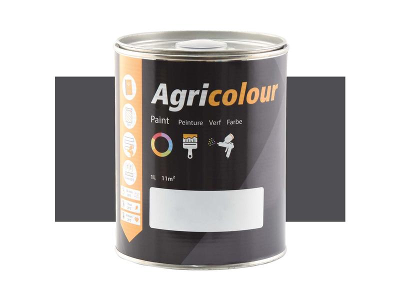 Maali- Agricolour - Metallinen tummanharmaa, Metallinen 1 litraa Purkki