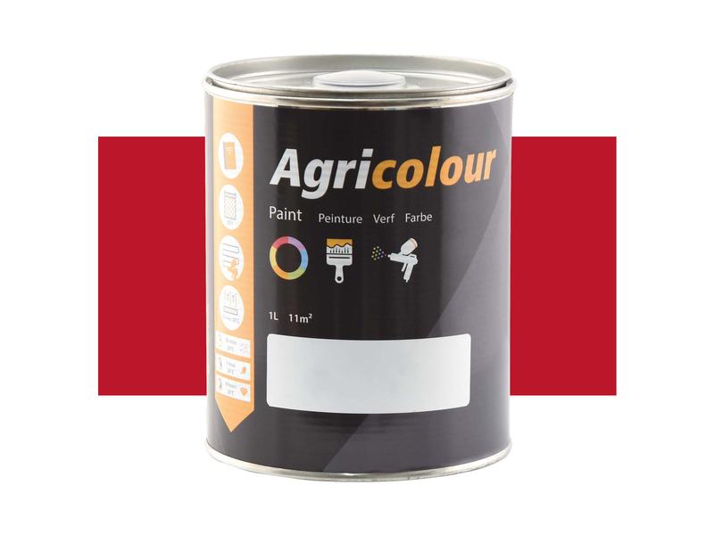 Paint - Agricolour - Deep Red, Gloss 1 ltr(s) Tin