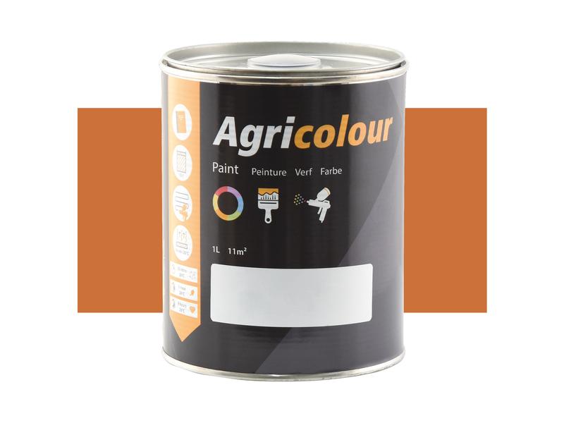 Maling- Agricolour - Gul Orange, Højglans 1 liter Dåse