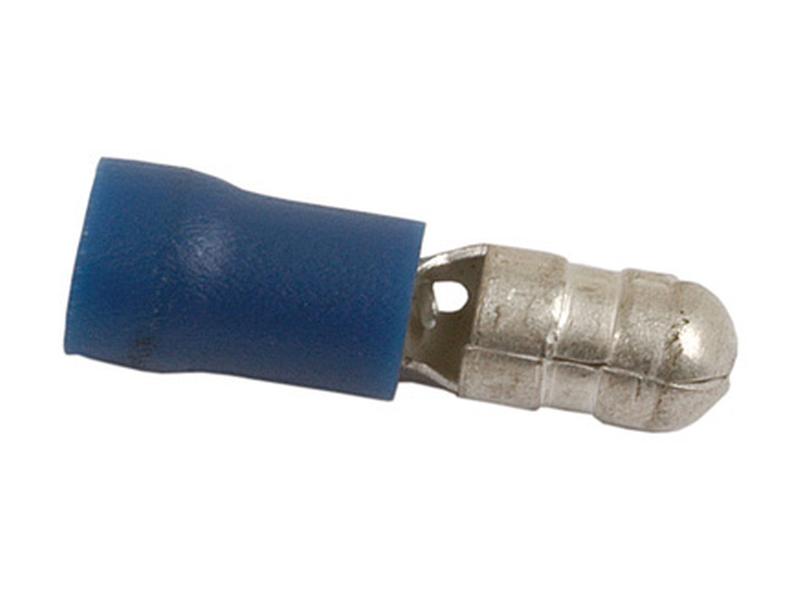 Pre Insulated Bullet Terminal, Standard Grip - Male, 5.0mm, Blue (1.5 - 2.5mm)