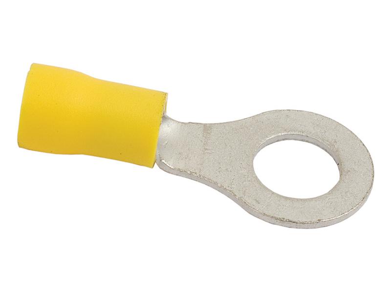 Pre Insulated Ring Terminal, Standard Grip, 8.4mm, Yellow (4.0 - 6.0mm)