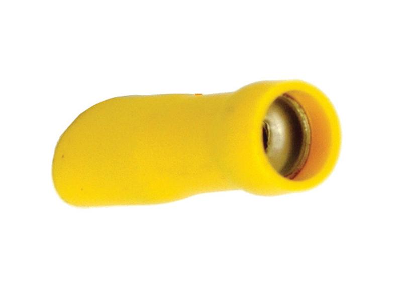 Pre Insulated Spade Terminal - Fully Insulated, Standard Grip - Female, 6.3mm, Yellow (4.0 - 6.0mm), (Bag