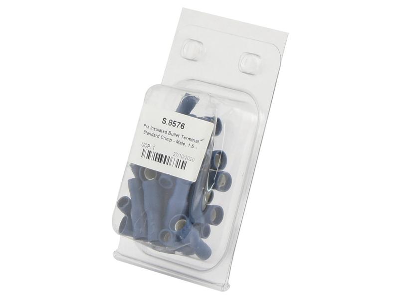 Kabelschuh, Standard Grip - Stecker, 5.0mm, Blau (1.5 - 2.5mm) (Agripak 25 Stk.)