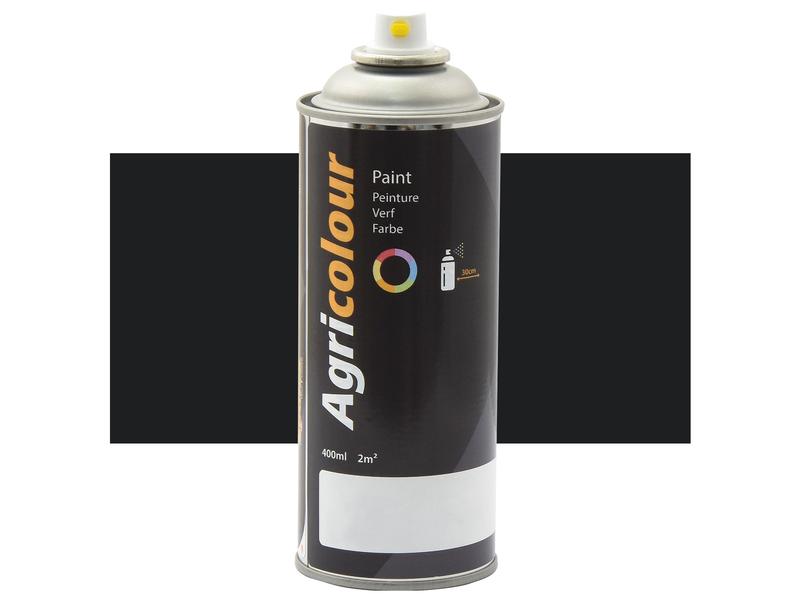 Maling- Agricolour - Sort, Højglans 400ml Spray Billede 1