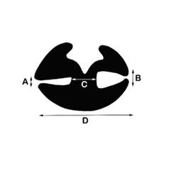 Glazing Rubber - H Type 3