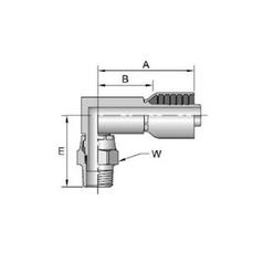FITTING, MALE, NPTF 90, SWIVEL 2