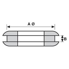Blindpackning Ø7.95 x 1.6mm 2