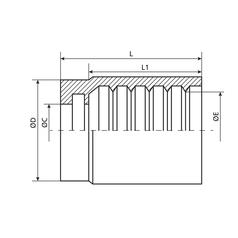Dicsa 4SP 4 Wire Ferrule 5/8\'\' 3