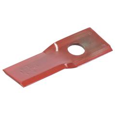 Mower Blade - Twisted blade, bottom edge sharp & parallel - 123x45x4mm - Hole Ø20mm - Replacement for John Deere 1