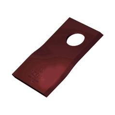 Mower Blade - Twisted blade, top edge sharp - 115x47x4mm - Hole Ø19mm - LH - Replacement for Claas, Samasz, Saphir 1