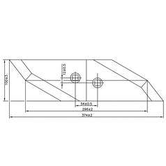 Reversible Plough Point Thickness 2
