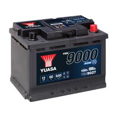 Yuasa YBX9027 12V 60Ah 640A AGM Start Stop Plus Batteri 1