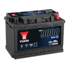 Yuasa YBX9096 12V 70Ah 760A AGM Start Stop Plus Batteri 1
