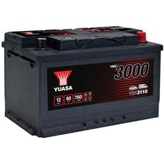 Yuasa YBX3110 12V 80Ah 720A SMF Batteri 1