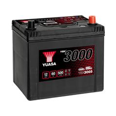 Yuasa YBX3005 12V 60Ah 450A SMF Batteri 1