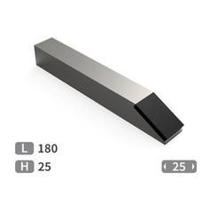 Weld-on square tip with carbide inserts. 1