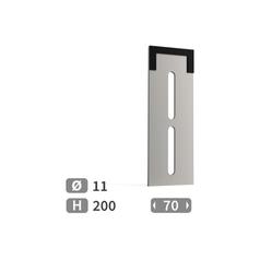 Scraper with carbide inserts for Packer. 1