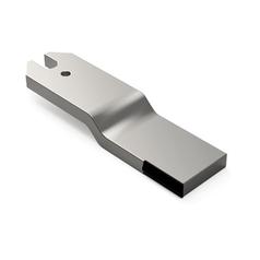 Left-hand part with carbide inserts. 1
