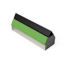 Stem reinforcement with triangular carbide inserts and replacement inserts. 1