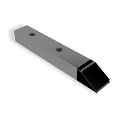 Subsoiler tip with carbide inserts. 1