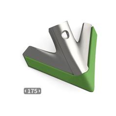 Wing with replacement inserts for a weeder. 1