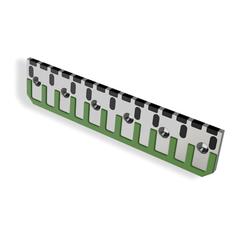 Scraper tine with carbide inserts. 1
