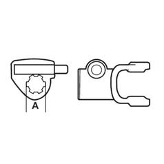 PTO Yoke - Quick Release (U/J Size: 1 1/4\'\' x 3 7/32\'\') Size: 1-3/8\'\'-6 Spline 2