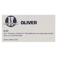 MANUAL, SERVICE, OLIVER 2