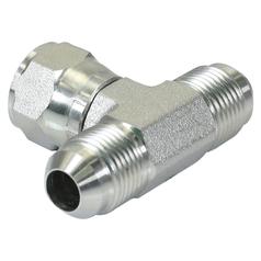 Hydraulisches T-Stück 3/4\'\' JIC Stecker x 3/4\'\' JIC Stecker x 3/4\'\' JIC Drehbare Buchse 2
